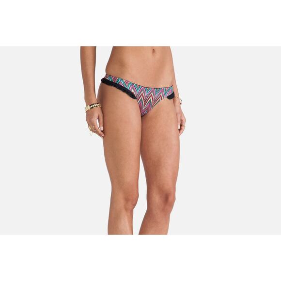 Beach Bunny Tango Zig Zag Skimpy Bikini Bottom – Black Multi – Medium - Picture 9 of 13